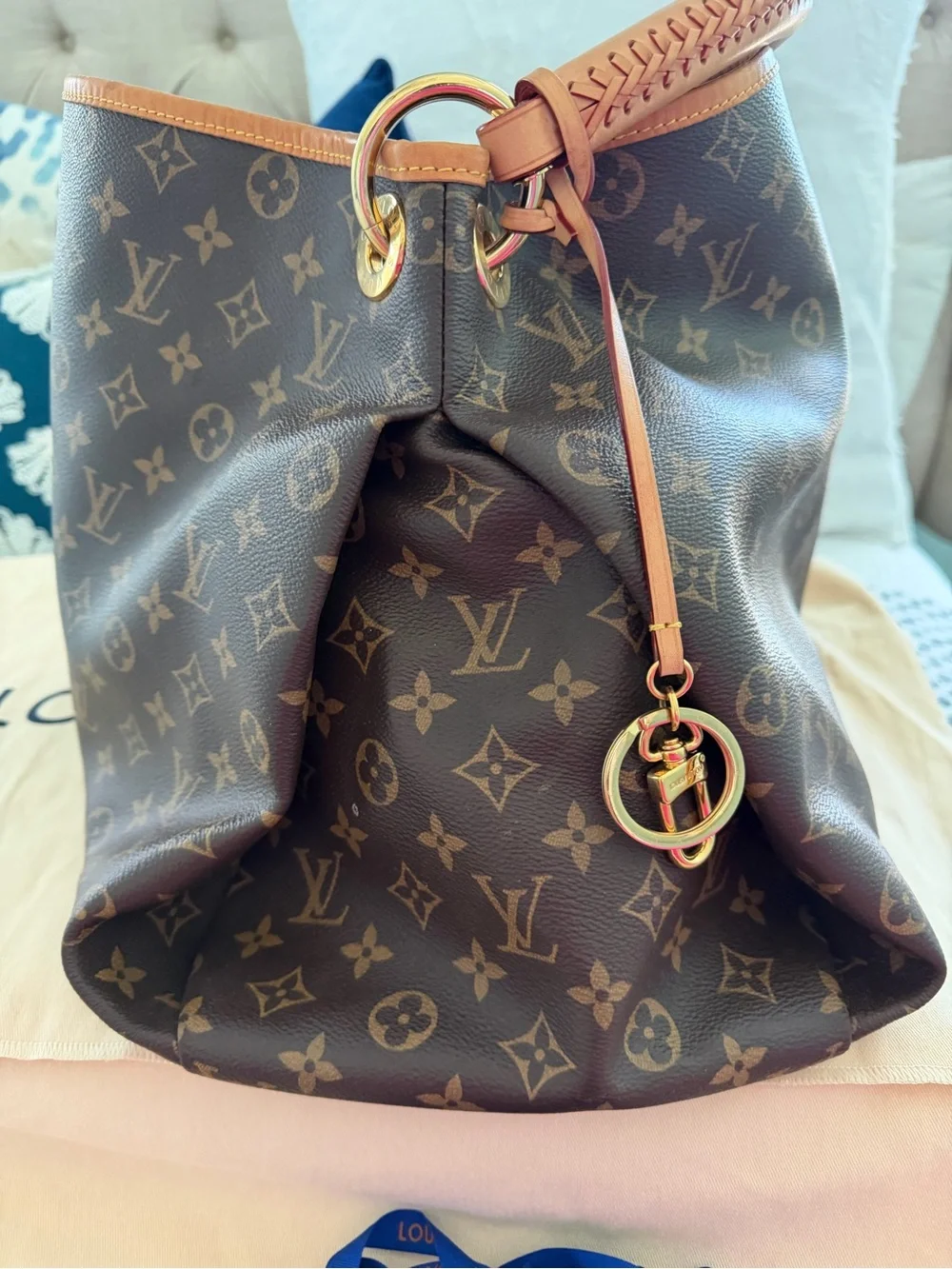Louis Vuitton Brown Monogram Canvas Handbag ARTSY